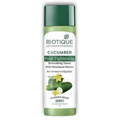 BIOTIQUE Pore Tightening Brightening Toner - Honey, With Himalayans Water, For Normal To Oily Skin, 120 ml Carton