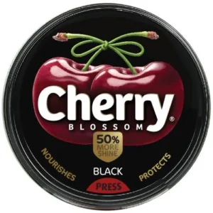 Cherry Blossom Wax Shoe Polish, Black, 15 g