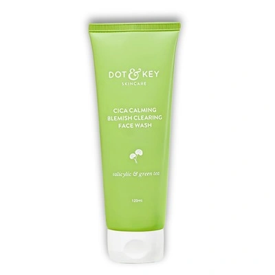 Dot & Key CICA Calming Blemish Clearing Face Wash - Salicylic & Green Tea, Reduces Acne, 100ml