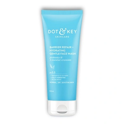 Dot & Key Barrier Repair + Hydrating Gentle Face Wash - pH 5.5, For Normal To Dry Skin, 100 ml