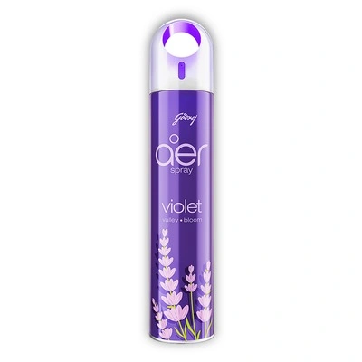Godrej Aer Spray, Air Freshener Violet Valley Bloom 220ml