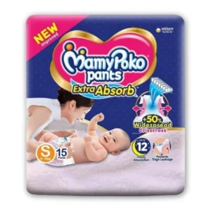 Mamypoko Pants Extra Absorb – Small, 15 pc Pouch