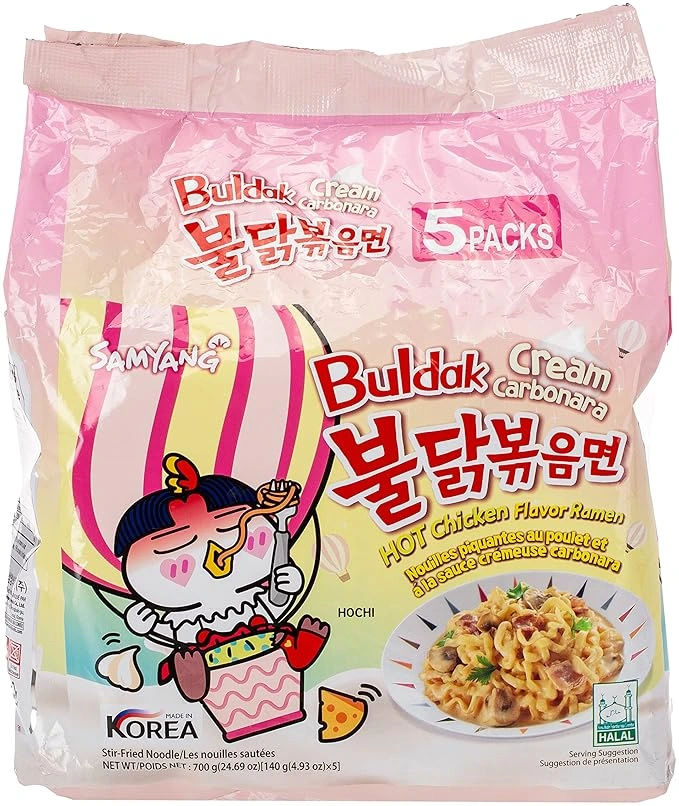 Samyang Buldak Creamy Carbonara 140g (Pack of 5)